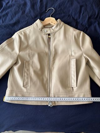 Chaqueta ASOS Beige Imitación de Cuero