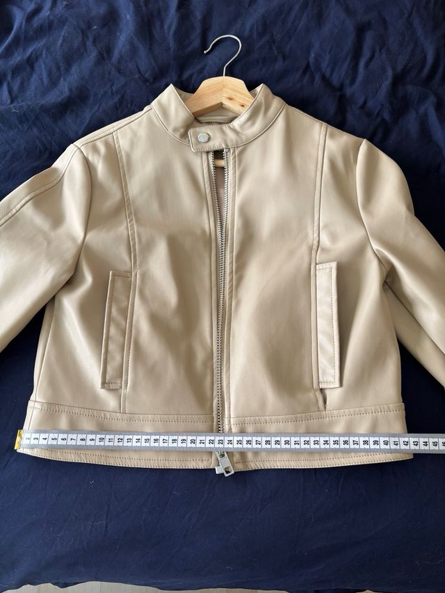 Chaqueta ASOS Beige Imitación de Cuero