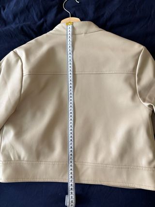 Chaqueta ASOS Beige Imitación de Cuero