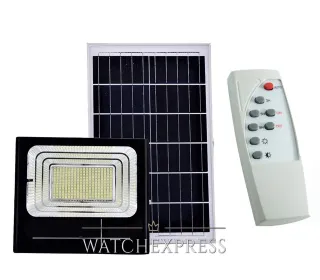 Faro LED Solare 100W con Pannello e Telecomando