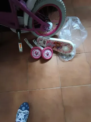 Bicicleta Paw Patrol 12 rosa