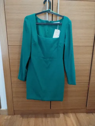 Vestido corto verde