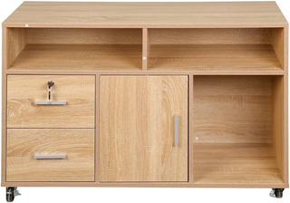 Mobile Multiuso Porta Stampante in Legno con 3 Men