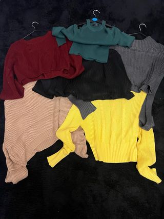 Set 6 maglioni crop top