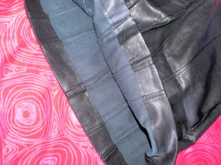 Falda cuero mujer negra