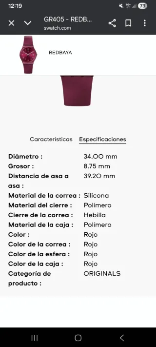 Reloj Swatch Mujer Rosa/Morado