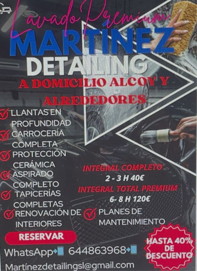 Limpieza integral de vehículos a domicilio