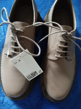 Scarpe uomo derby beige NUOVE