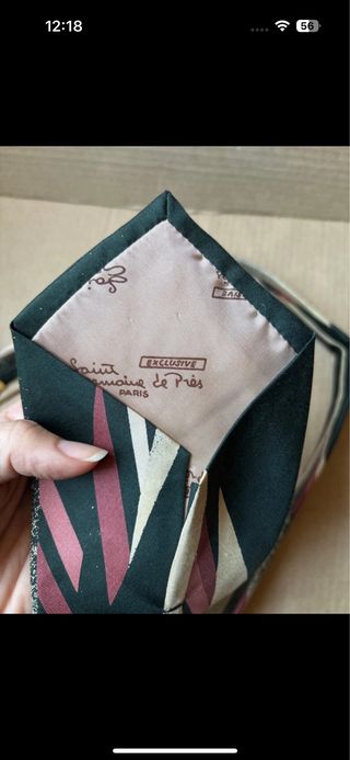 Cravatta vintage seta francese