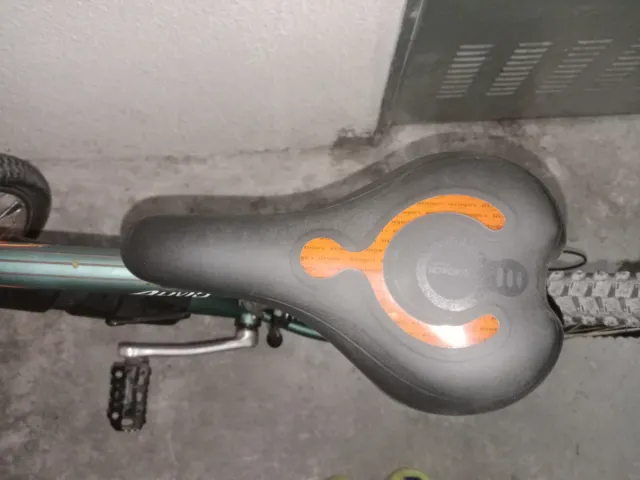 Bicicleta de montaña verde