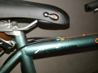 Bicicleta de montaña verde