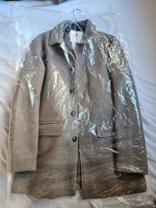 Abrigo Springfield Talla M Marrón Claro