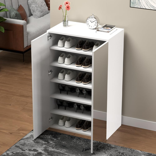 Scarpiera Salvaspazio 2 Ante e 6 Ripiani Porta Sca