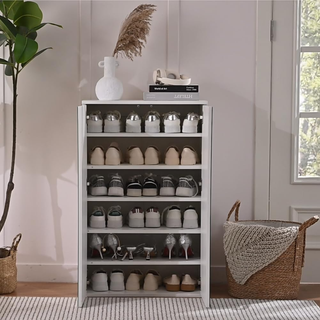 Scarpiera Salvaspazio 2 Ante e 6 Ripiani Porta Sca