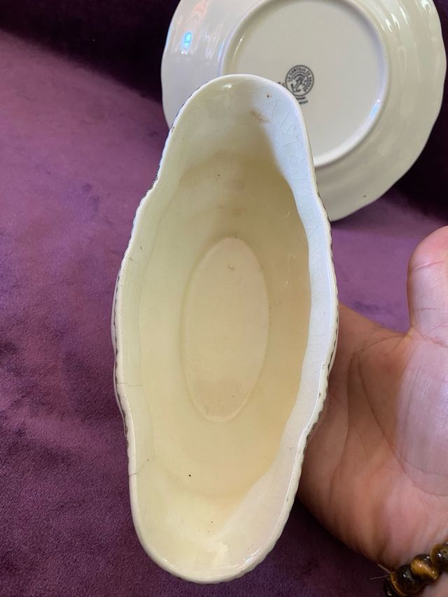 Plato y salsera La Cartuja viejo molino