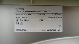 Lavadora Balay 7kg 1200rpm