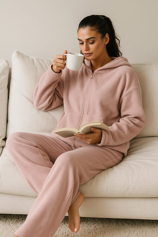 Conjunto pijama rosa