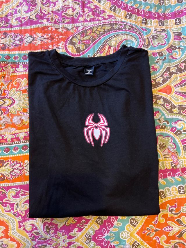 Camiseta Spiderman Negra Talla M