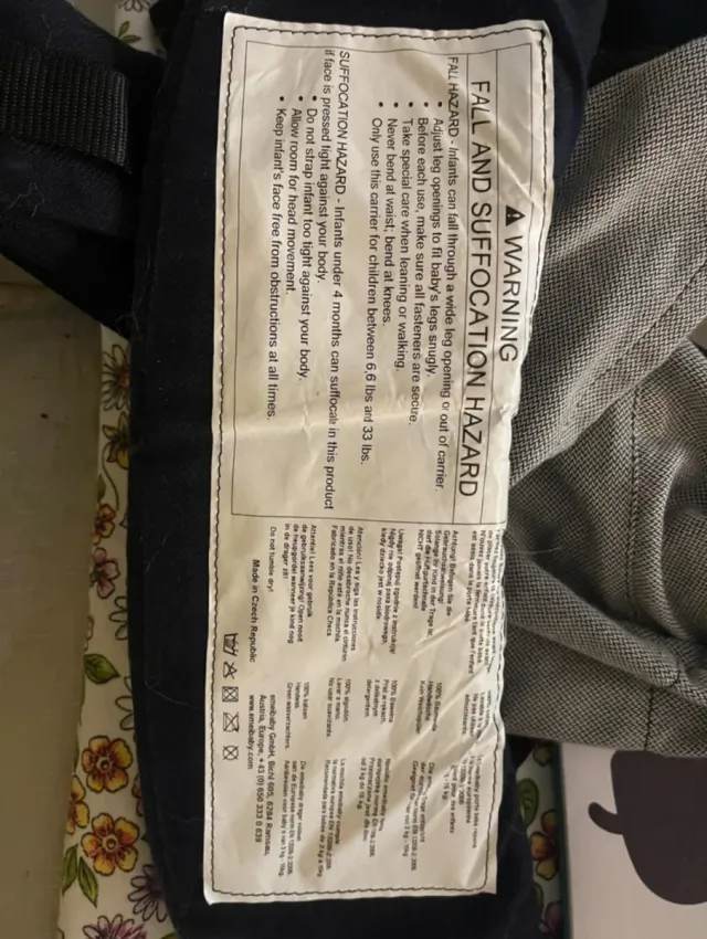 Mochila porteo ergonómica Emeibaby