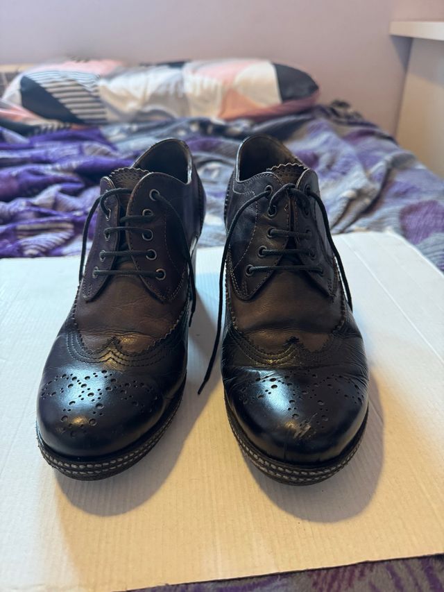 Zapatos Francesco Morichetti Negros/Marrones