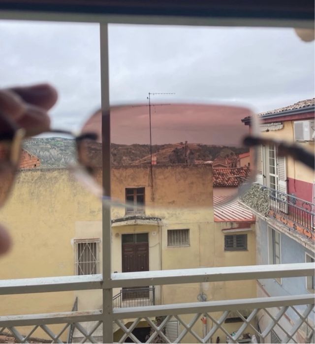 Occhiali da sole senza montatura oro/marrone