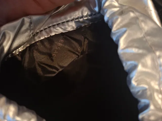 Bolsa Versace Preta e Prata