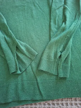 Jersey fino Mango verde pico talla S