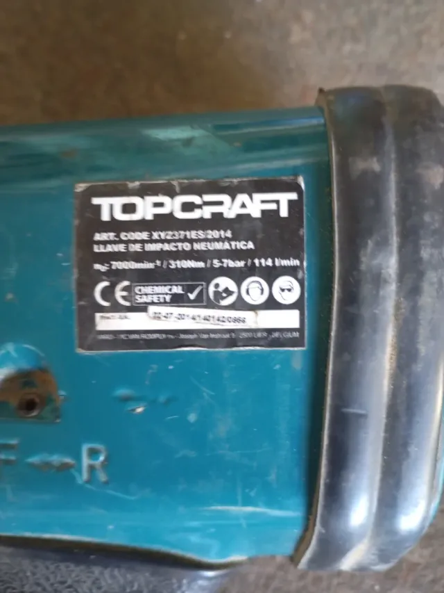 Llave de impacto neumática Topcraft