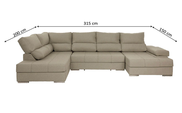 Sofá Chaise Longue modelo italia NUEVO!!