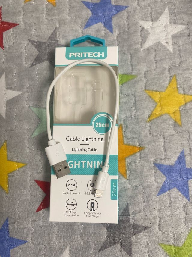 Cable Carga Lightning PRITECH 25cm