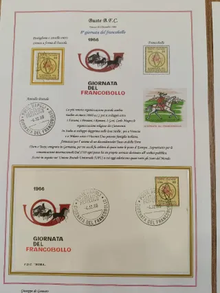 Francobolli e FDC Giornata del Francobollo 1966