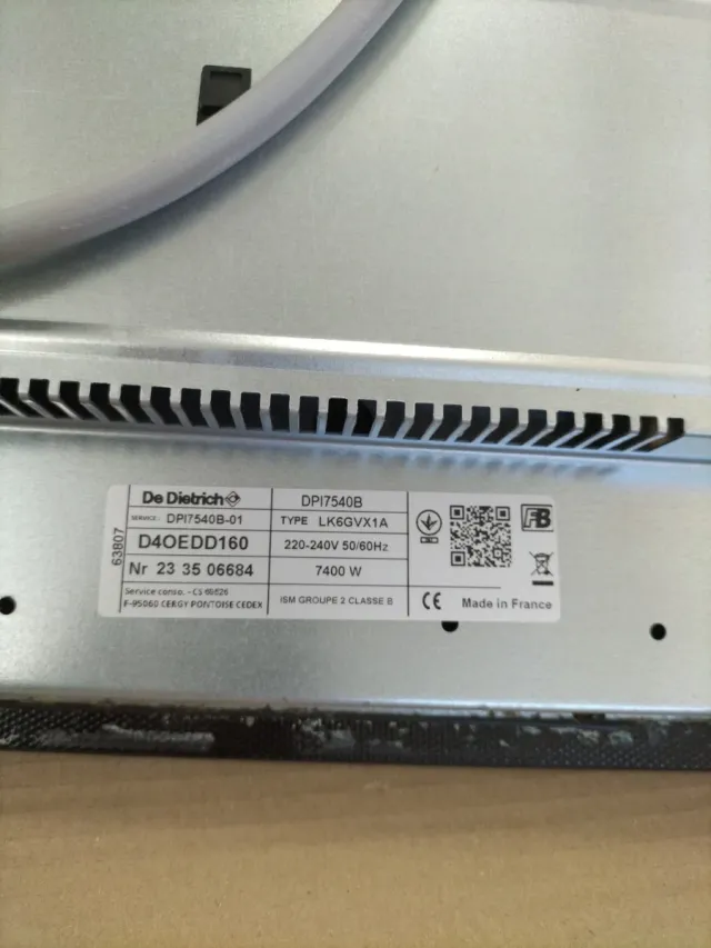Placa de inducción De Dietrich DPI7540B