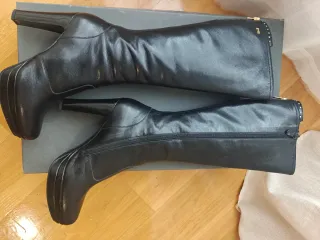 Botas Nero Giardini Piel Negras Tacon Plataforma