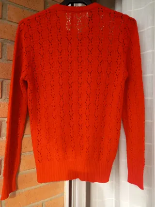 Chaqueta de punto roja