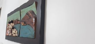 Quadro Pulcinella in legno