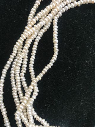 Collar 6 vueltas perlas cultivadas barrocas