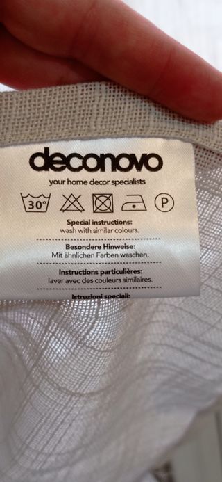 Tenda Deconovo Pannello Tessuto Trasparente