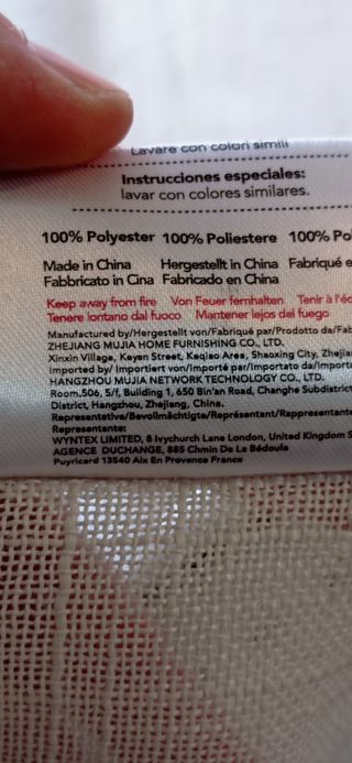 Tenda Deconovo Pannello Tessuto Trasparente