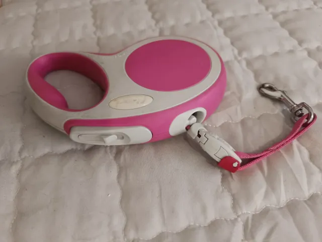 Correa Flexi Vario 5m Rosa con cinta, no hilo