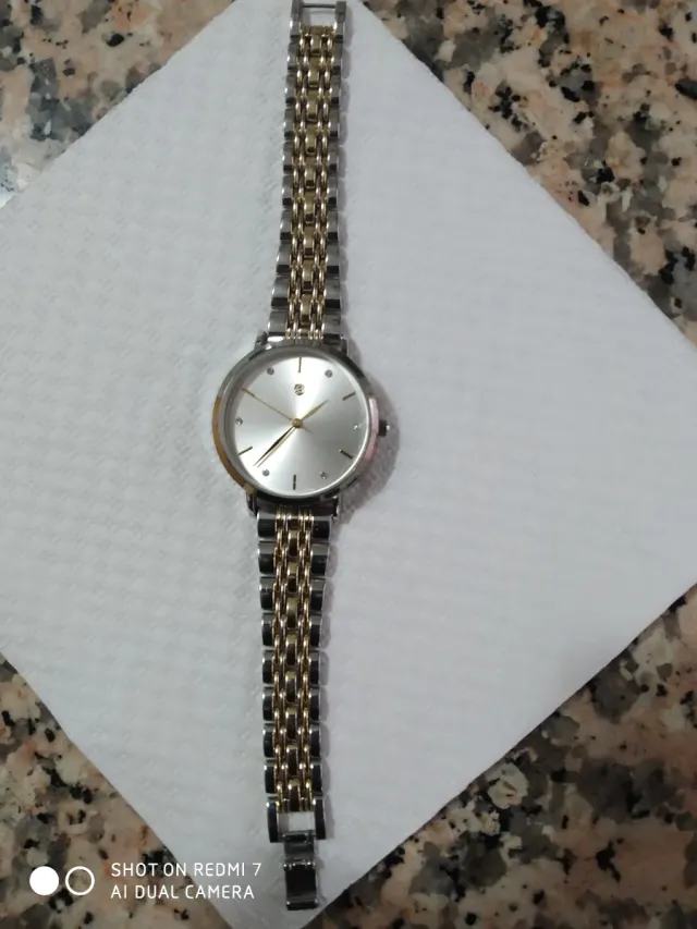 Orologio unisex acciaio oro/argento