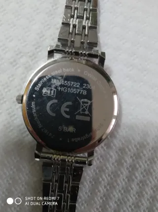 Orologio unisex acciaio oro/argento