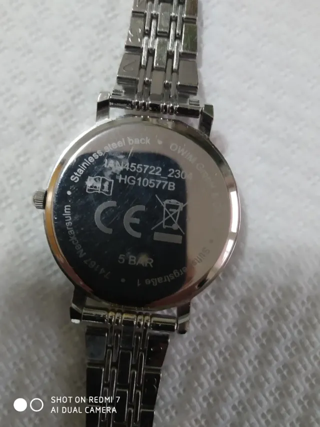 Orologio unisex acciaio oro/argento