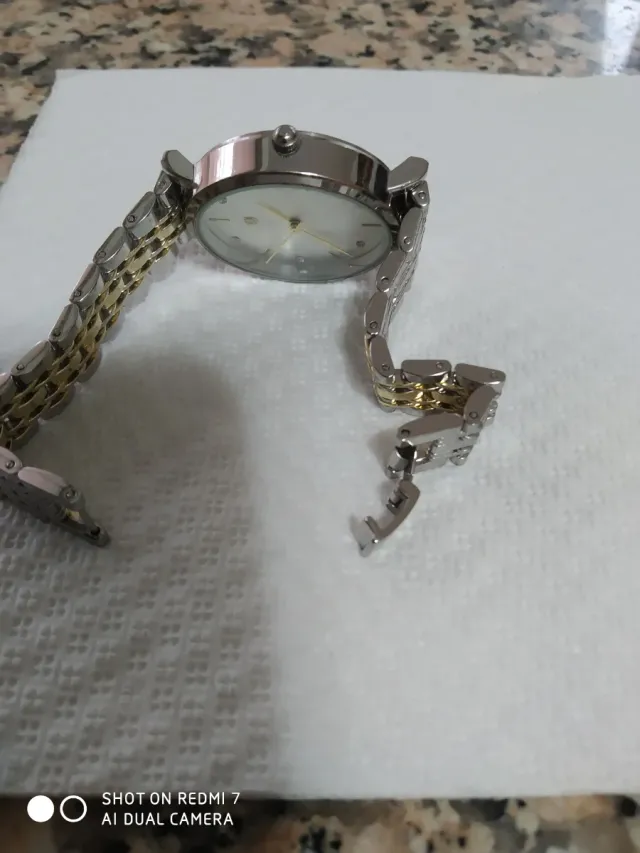 Orologio unisex acciaio oro/argento