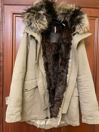 Parka WILD ARTIC Beige con Capucha