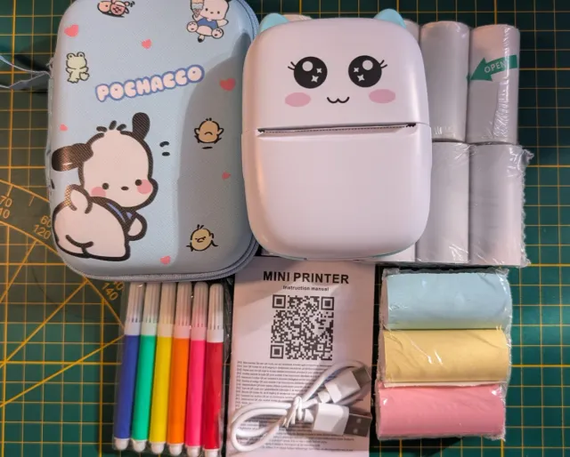 Mini impresora térmica Bluetooth con estuche