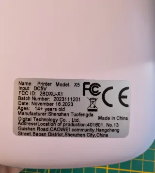 Mini impresora térmica Bluetooth con estuche