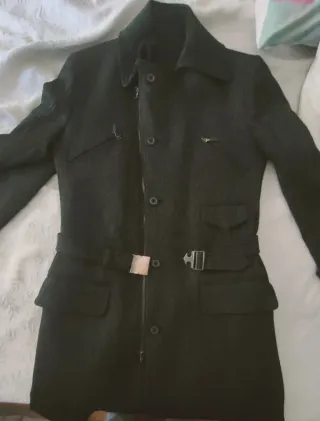 Abrigo Just Cavalli Negro Hombre