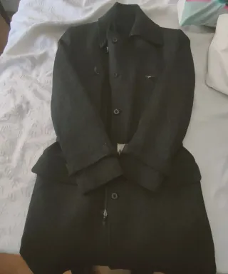 Abrigo Just Cavalli Negro Hombre