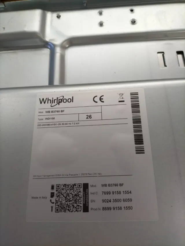 Placa de inducción Whirlpool