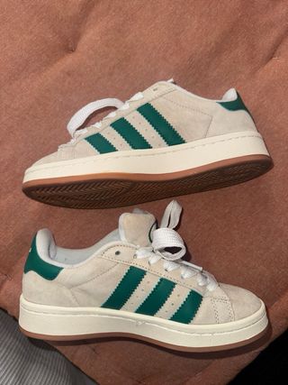 Adidas Campus Beige/Verde Talla 37